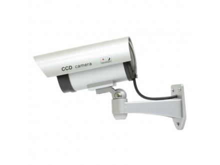 Lazna kamera srebrna HSK110 Outdoor dummy security camera IMITACIJA KAMERE