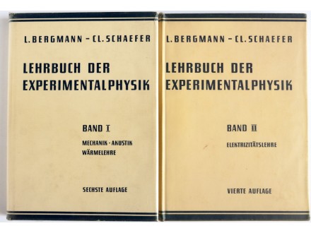 Lehrbuch der Experimentalphysik 1-2, L. Bergmann
