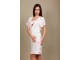 Letnja bela pamučna haljina sa vezenim detaljima slika 1