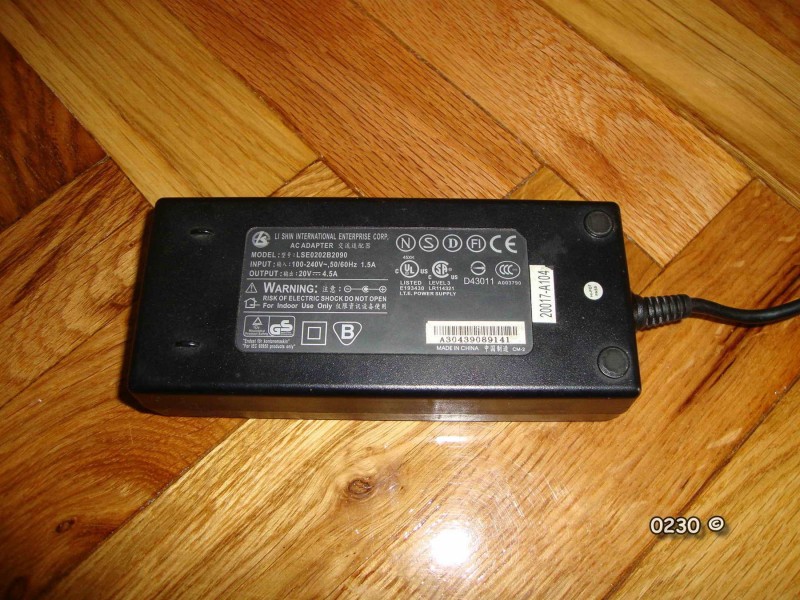 LiShin laptop punjac LSE0202B2090 20V 4.5A