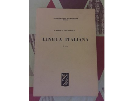 Lingua Italiana- italijanski jezik