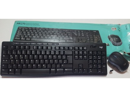 Logitech K270 Tastatura M185 Miš Bežični Komplet sa Ris