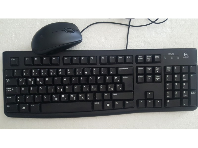 Logitech MK120 Biznis SRB Tastatura i Miš USB