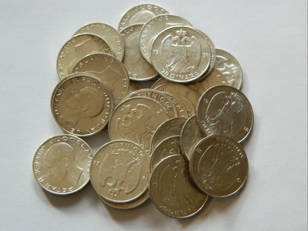 Lot-30x20 dinara 1938godina srebro 270grama