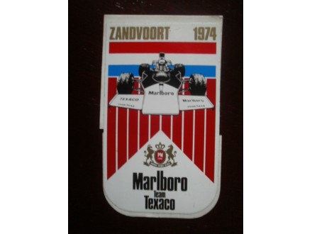 MARLBORO ZANDVOORT 1974 - reklamna nalepnica