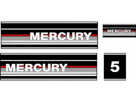 MERCURY 5 - Nalepnice za vanbrodski motor