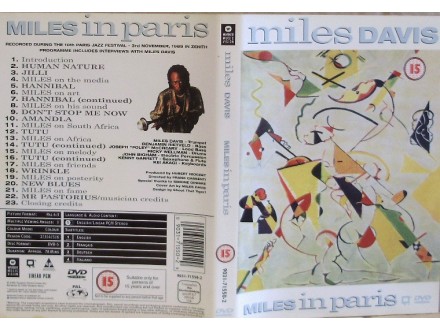MILES DAVIS - MILES IN PARIS - DVD