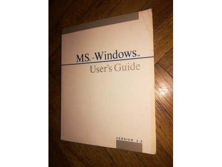 MS - WINDOWS USER`S GUIDE  version 3.0