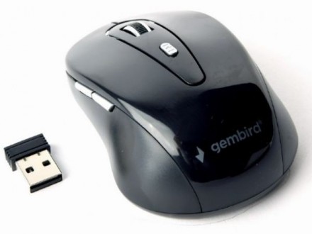 MUSW-6B-01 ** Gembird Bezicni mis 2,4GHz opticki USB 800-1600Dpi black 95mm (317)