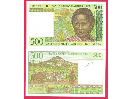 Madagascar 500 Francs-Ariary 1994 godina UNC