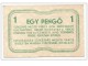 Madjarska 1 pengo 1945. Szekszard gradski novac slika 1