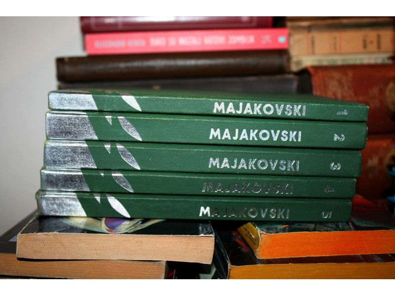 Majakovski Sabrana dela Komplet od 5 knjiga