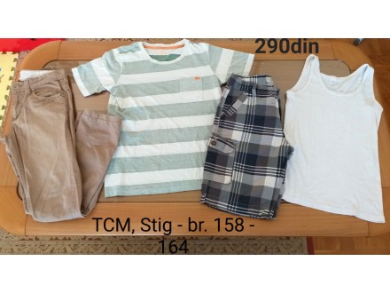Majice bermude pantalone za dečake br. 158-164