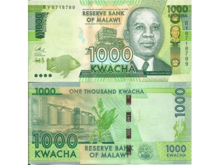 Malawi 1000 kwacha 2017. UNC