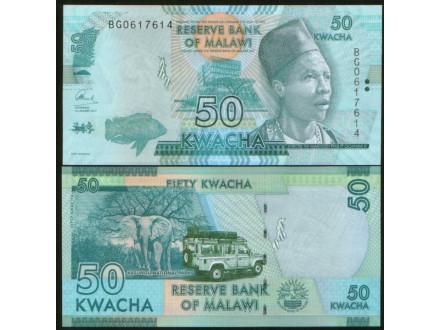 Malawi 50 Kwacha 2017. UNC.