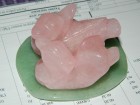 Mandarinske patkice od rozen kvarca-srednje veličine