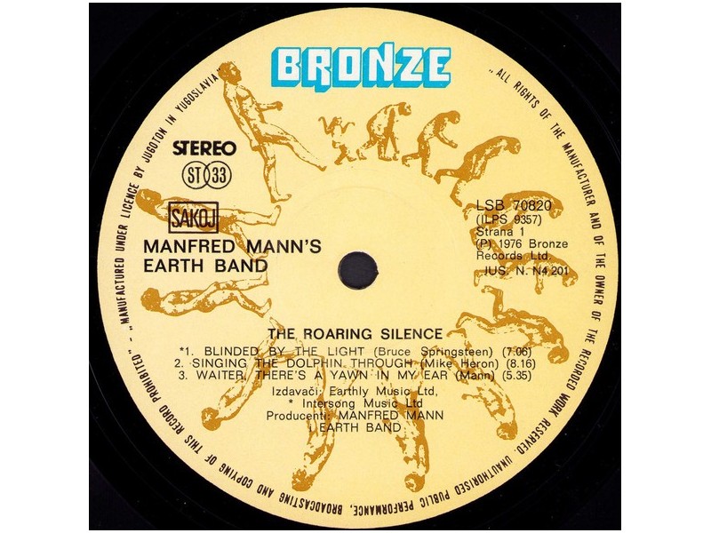 Manfred Mann`s Earth Band ‎– The Roaring Silence