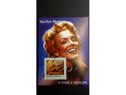 Marilyn Monroe - Sao Tome 2004. Bl** Čisto