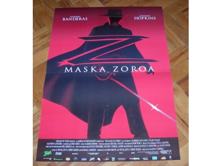 Maska Zoroa (Antonio Banderas) - filmski plakat