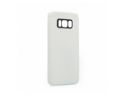 Maskica Polka dots za Samsung G955 S8 Plus bela