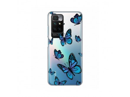 Maskica Silikonska Print Skin za Xiaomi Redmi 10/10 Prime Blue butterfly