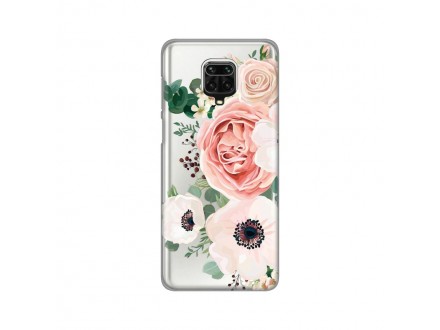 Maskica Silikonska Print Skin za Xiaomi Redmi Note 9 Pro/Note 9 Pro Max/Note 9S Luxury Pink Flowers