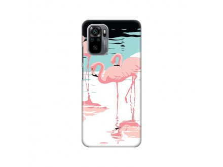 Maskica Silikonska Print za Xiaomi Redmi Note 10 4G/10s Pink Flamingos
