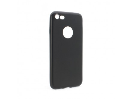 Maskica silikonska Skin za iPhone 7 mat crna (sa otvorom za logo)