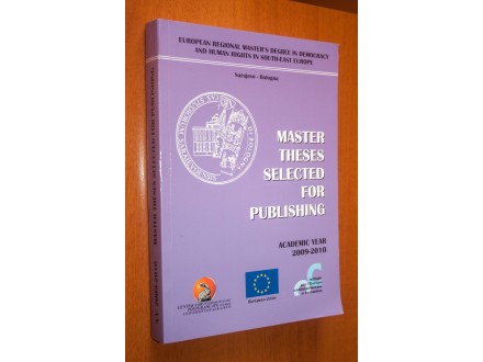Master theses selected for publishing 2009-2010