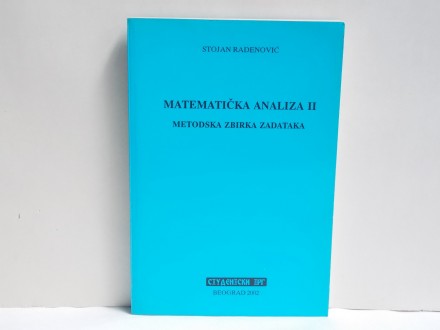Matematička analiza II metodska zbirka zadataka