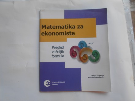 Matematika za ekonomiste,Dragan Vugdelija i dr.,EF UNS