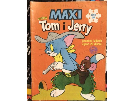 Maxi Vrtirep Tom i Jerry zima 1980