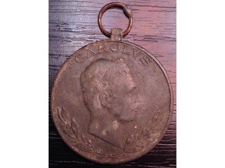 Medalja Carolvs Laeso Militi R=3.8cm