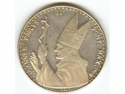 Medalja Papa Jovan II srebro UNC