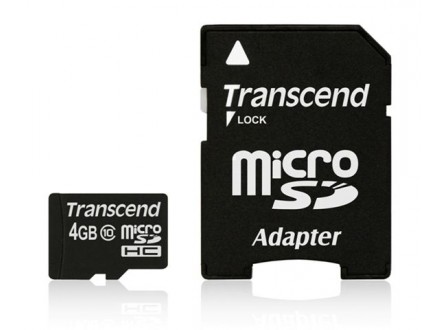 Memorijska kartica Transcend SD MICRO 4GB HC Class 10