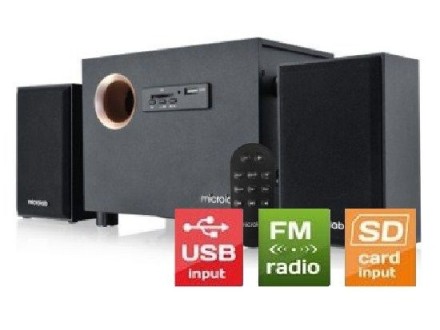 Microlab 2.1 M-105R AUX/USB/SD/FM!