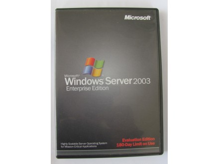 Microoft Windows Server 2003 Enterprise Edition 180 day