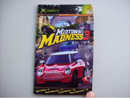 Midtown Madness 3  Xbox  uputstvo za igricu