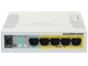 MikroTik RB260GSP, Switch, CSS106-1G-4P-1S, 5x RJ45 1000Mb/s, 1x SFP, 4x Passive PoE (55) slika 1
