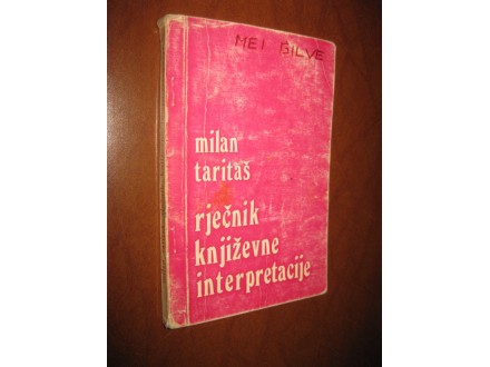 Milan Taritaš - Rječnik književne interpretacije