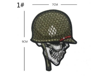 Military skull helmet prisivac, na cicak