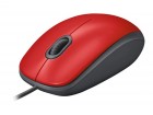 Miš Logitech M110 Silent Optical Corded Mouse, Top Red, New