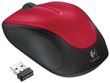 Miš Logitech M235 Wireless Mouse Nano Receiver, Red