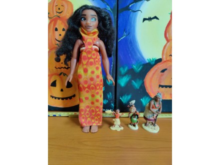 Moana velika Mattel lutka i još 3 Disney figure Vajana