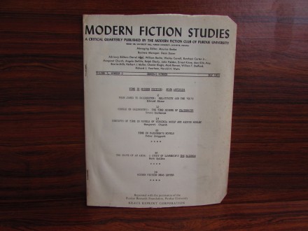 Modern fiction studies #2, May 1955.