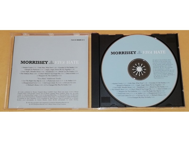 Morrissey ‎– Viva Hate (CD), UK