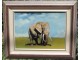 Motiv iz Afrike, Slon, uljana slika, vredan poklon slika 1