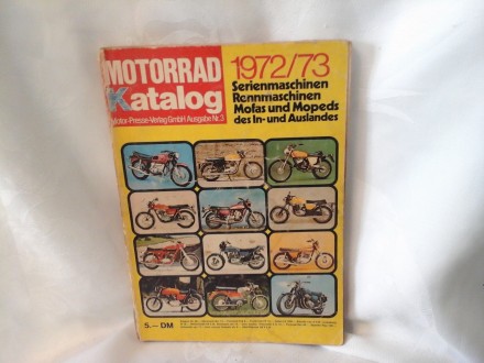 Motorrad katalog 1972 73 motori oldtajmeri