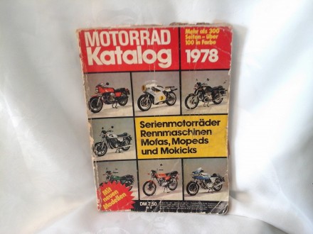 Motorrad katalog 1978 motori oldtajmeri