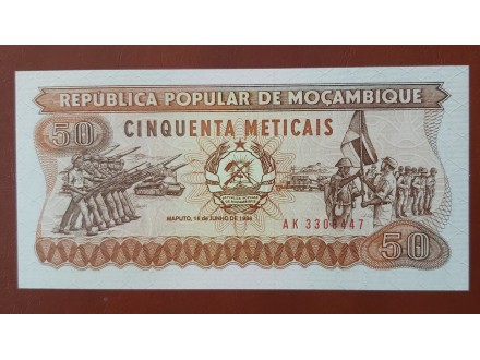 Mozambik 50 METICAIS 1986